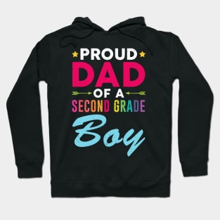 Proud Dad Of A Second grade Boy Back To School Gift Hoodie